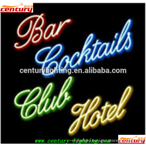bar cocktails club hotel neon sign